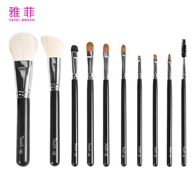 acheter 224A15410 Ensemble de pinceaux de maquillage pour cheveux de chèvre noir et de chevelure de sable fabrication en ligne
