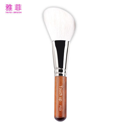acheter F03 Blanc vrai brosses de maquillage pour poils de chèvre à contour à angle plat fabrication en ligne