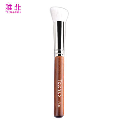 acheter F09 Brosses à maquillage en poudre de poils de chèvre naturels blancs et denses fabrication en ligne