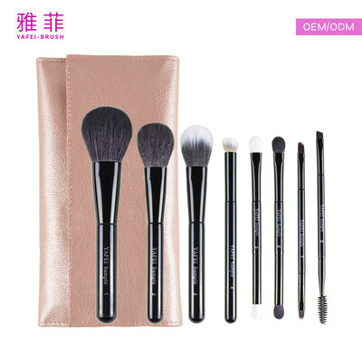 acheter Ensemble de brosses de maquillage personnalisable en forme de langue moyenne classique brosses de mélange de cheveux sablé avec différentes options d'emballage fabrication en ligne
