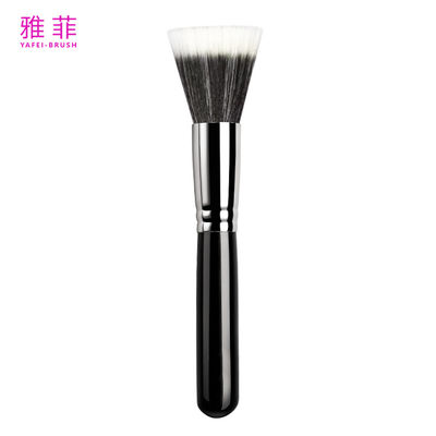 A06 Brosse à maquillage à ferrule de cuivre durable avec cheveux synthétiques doux