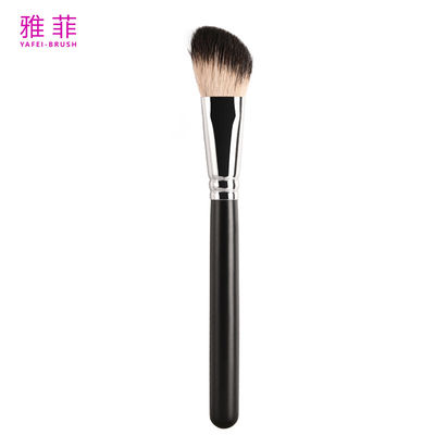 A28 SGS pinceau de maquillage à contour de cheveux de chèvre fin avec ferrule de cuivre lisse