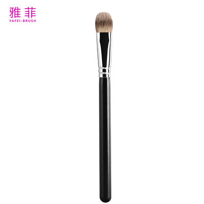 A34 Brosses à maquillage à double usage et à maquillage à base de cheveux de chèvre