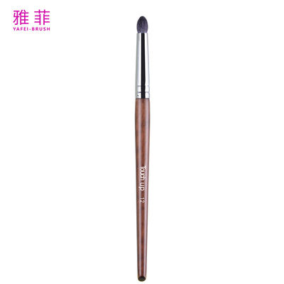 Toucher 12 professionnel de la pointe des doigts tache unique nature cheveux pinceau en bois ombre de vue mélange personnalisé étiquette privée