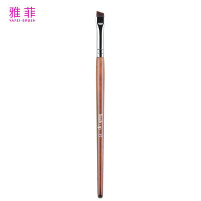 TOUCH UP 19 LOGO personnalisé Fine Thin Vegan Sourcils Eyeliner maquillage pinceau poignée en bois