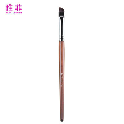 Touche 20 Logo personnalisé stylo de l'oeil à angle large maquillage végétalien plat pinceau poignée en bois
