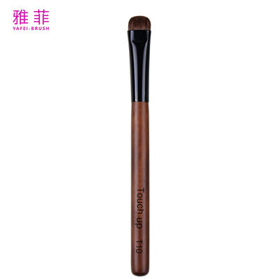 T10 Ombre de l'œil Sourcil noir Cheveux de poney Brossage de maquillage professionnel Manche en bois multifonctionnelle