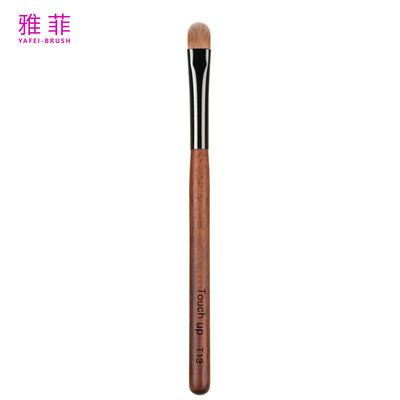 T13 Personnalisé 100% Kolinsky Sable Pure Maquillage à l'ombre de vue Outil de beauté Manche en bois Cheveux naturels