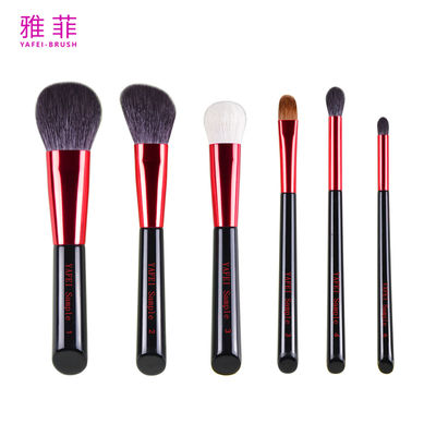 291A00706 Produits chauds 6 pièces de pinceau de maquillage à poignée en bois