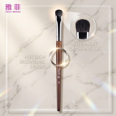 Brosse de fard à paupières de luxe, poils de Sable de qualité supérieure, applicateur de maquillage pour les yeux au Design personnalisable avec poignée ergonomique