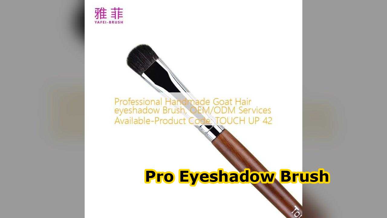 Pinceau à paupières professionnel fait main en poils de chèvre, services OEM/ODM disponibles - Code produit : TOUCH UP 42
